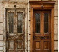 Before Front Door Restoration